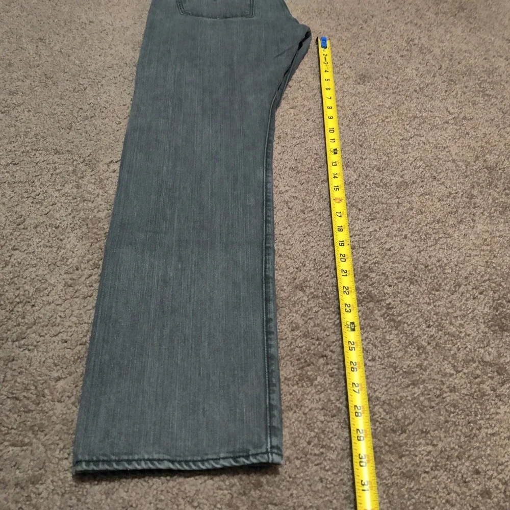 Levis‎ 501 Jeans Mens 33 x 28 Faded Black Dark Washed Button Fly Pants